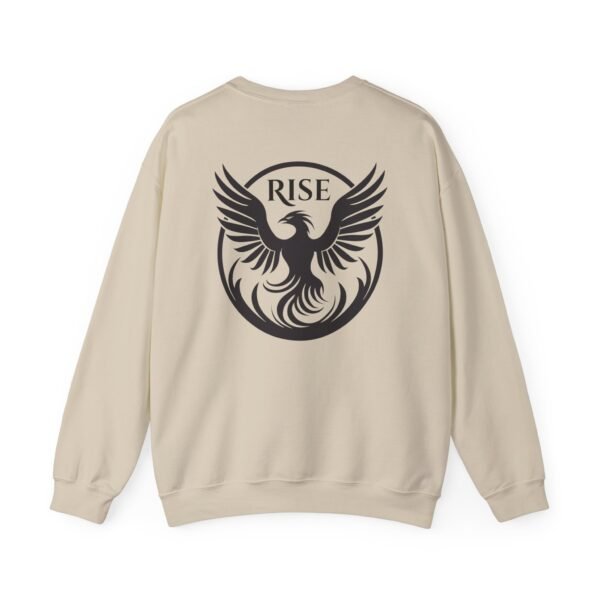 Bold Phoenix Rise Unisex Heavy Blend Crewneck Sweatshirt – Statement Back Design - Image 9