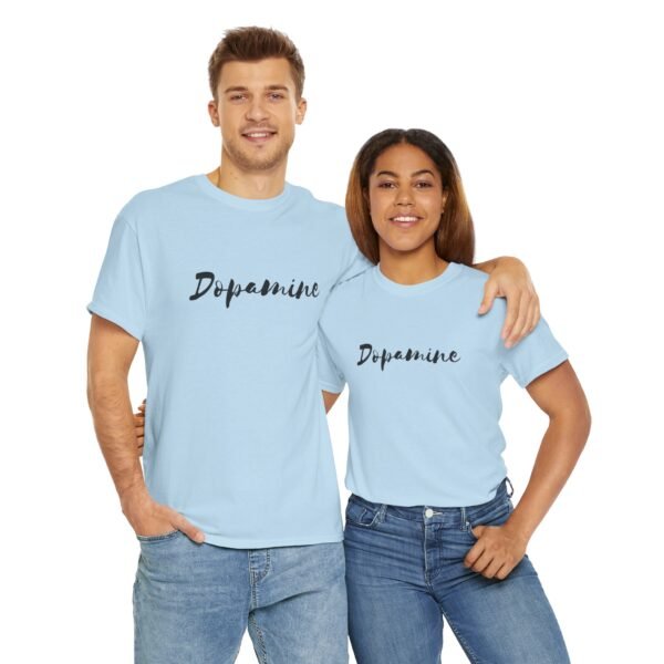 Unisex Heavy Cotton T-Shirt with Black Script "Dopamine" Print – Trendy & Durable - Image 21