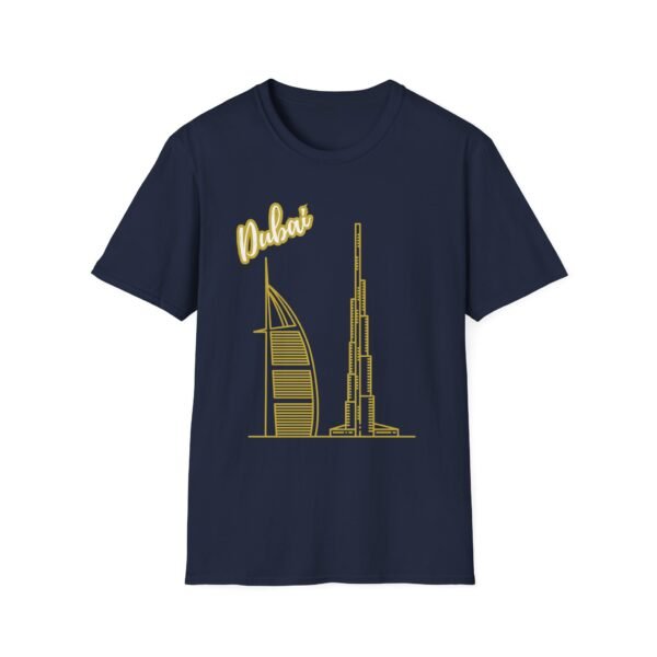 Gold Dubai Graphic Unisex T-Shirt – Soft & Stylish - Image 16