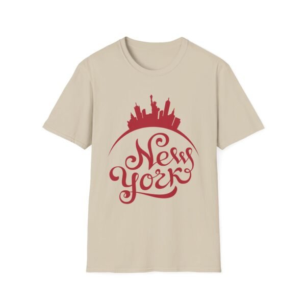 New York City Soft-Style T-Shirt – Bold Red NY Graphic & Script - Image 25