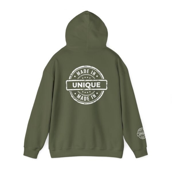 Made in Unique Hoodie - Unisex Heavy Blend with Bold Branding | Cozy & Stylish Sweatshirt - Image 12