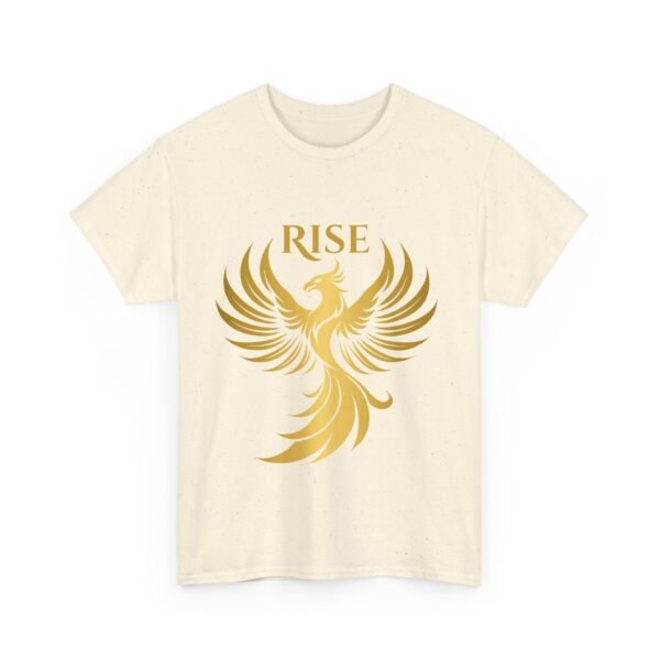 Phoenix Rise Unisex Heavy Cotton T-Shirt – Gold Phoenix Graphic Tee - Image 22