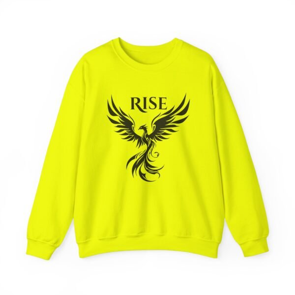 Black Phoenix Rise Unisex Heavy Blend Crewneck Sweatshirt – Bold & Cozy Graphic - Image 17