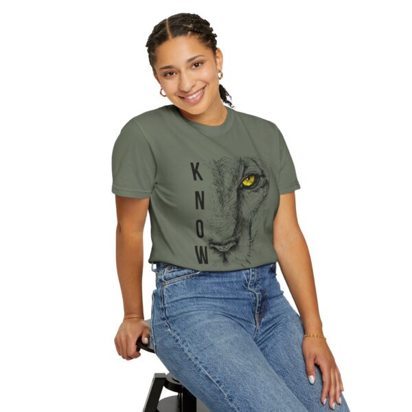 "Know Thyself" Lion Graphic T-Shirt – Comfort Colors 1717, 100% Cotton, Garment-Dyed, Relaxed Fit - Image 19