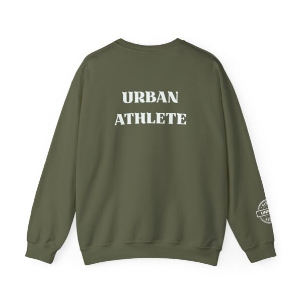 Urban Athlete Crewneck Sweatshirt – Bold Back Print & "Made in Unique" Sleeve Stamp - Image 12