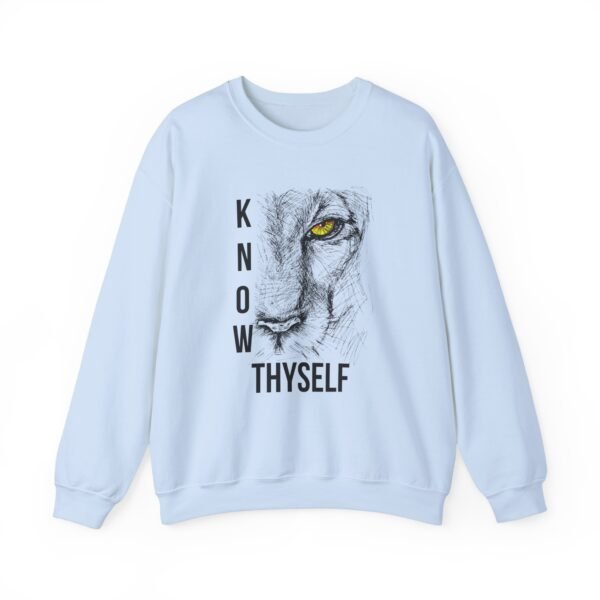 Know Thyself Unisex Heavy Blend Crewneck Sweatshirt – Bold Lion Graphic - Image 27