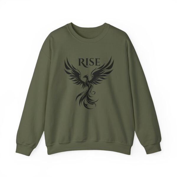 Black Phoenix Rise Unisex Heavy Blend Crewneck Sweatshirt – Bold & Cozy Graphic - Image 19