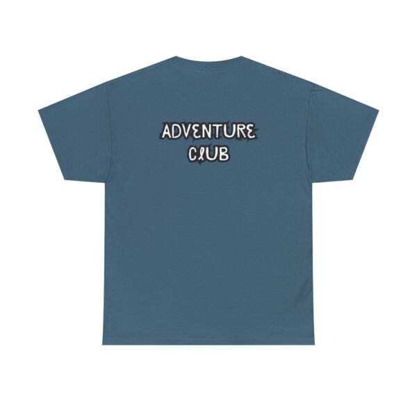 Unisex Heavy Cotton Tee with Black "Adventure Club" Back Print – Bold & Comfortable - Image 24