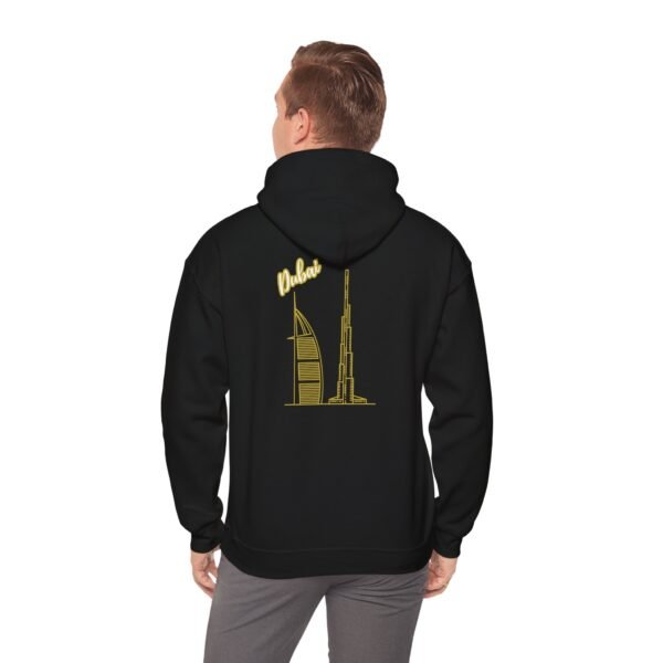 Dubai Graphic Hoodie – Cozy & Stylish Heavy Blend Sweatshirt - Image 3