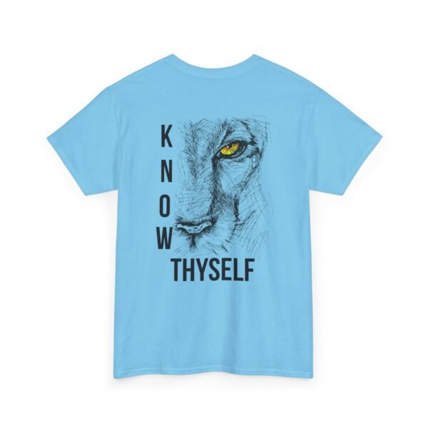 "Know Thyself" Lion Graphic T-Shirt – Unisex Heavy Cotton Tee - Image 33