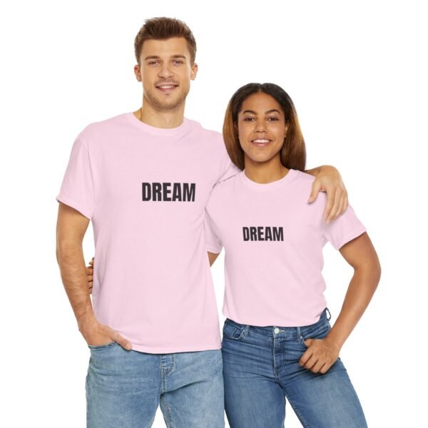 Black 'DREAM' Unisex Heavy Cotton Tee | Comfortable & Durable | Free Shipping on All Orders - Image 27