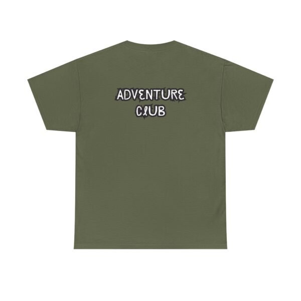 Unisex Heavy Cotton Tee with Black "Adventure Club" Back Print – Bold & Comfortable - Image 16