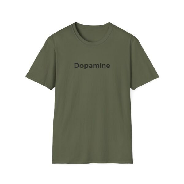 Unisex Softstyle T-Shirt with Black "Dopamine" Print – Trendy & Comfortable - Image 12