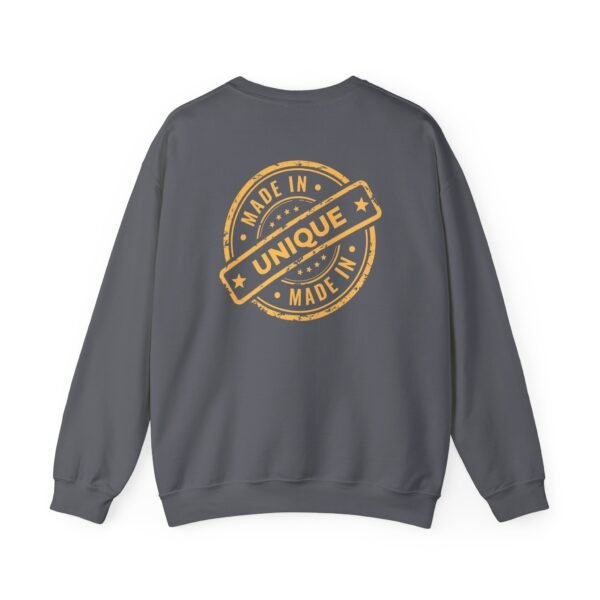 Unisex Heavy Blend Crewneck Sweatshirt – Gold "Made in Unique" Design - Image 19