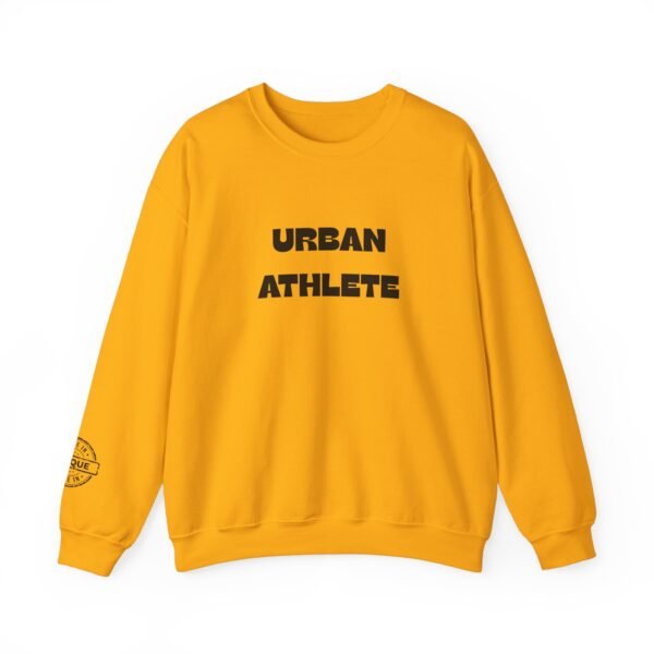 Urban Athlete Crewneck Sweatshirt with "Made in Unique" Sleeve Stamp – Comfortable & Durable - Image 10