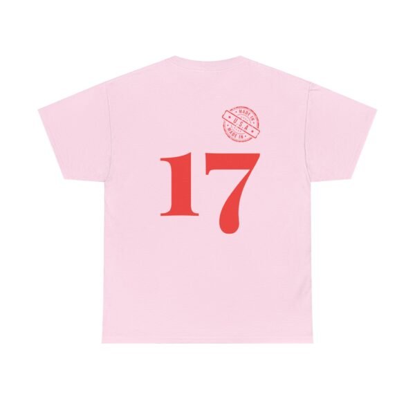 Unisex Heavy Cotton T-Shirt with Bold "17" & Made in America Design | Classic & Durable - Image 21