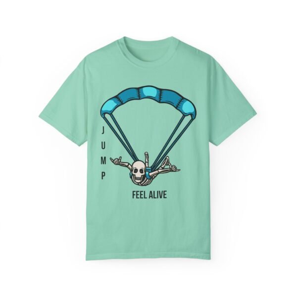 Unisex Garment-Dyed T-shirt with Skydiver Graphic Front Print – Extreme Sports & Adrenaline Style - Image 39