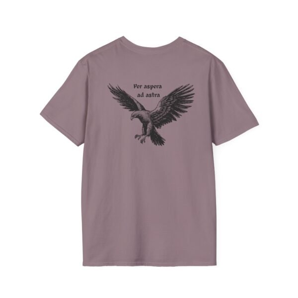 Per Aspera Ad Astra Unisex T-Shirt with Black Eagle Graphic - Image 37