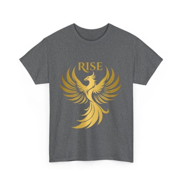 Phoenix Rise Unisex Heavy Cotton T-Shirt – Gold Phoenix Graphic Tee - Image 34