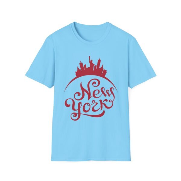 New York City Soft-Style T-Shirt – Bold Red NY Graphic & Script - Image 17