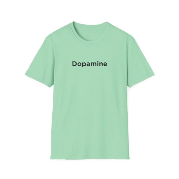 Unisex Softstyle T-Shirt with Black "Dopamine" Print – Trendy & Comfortable - Image 14