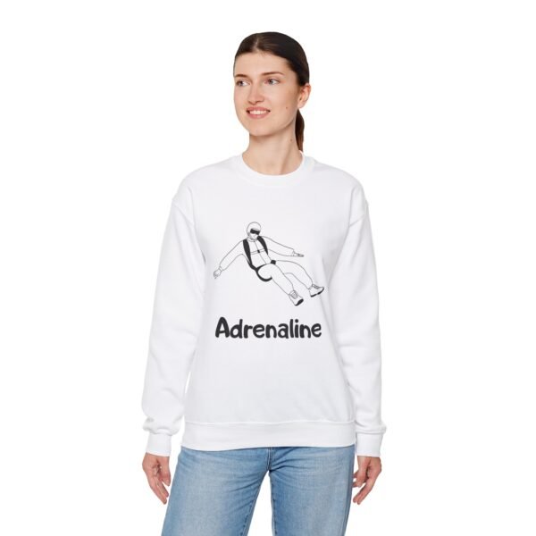 Adrenaline Skydiver Unisex Heavy Blend™ Crewneck Sweatshirt – Extreme Sports & Adventure Apparel - Image 4