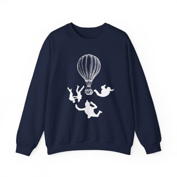 Unisex Heavy Blend™ Crewneck Sweatshirt with Skydiver Graphic Front Print – Extreme Sports & Adrenaline Style - Image 27