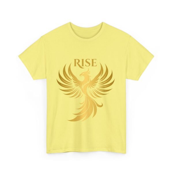 Phoenix Rise Unisex Heavy Cotton T-Shirt – Gold Phoenix Graphic Tee - Image 24