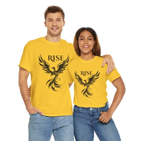 Phoenix Rise  Unisex Heavy Cotton Tee  – Bold & Inspirational Graphic Tee - Image 25