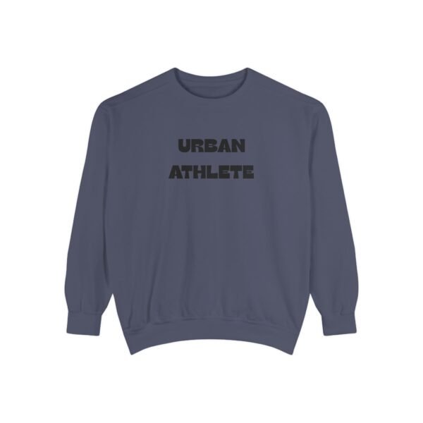 Urban Athlete Garment-Dyed Sweatshirt – Black Front Print & Relaxed Fit - Image 21