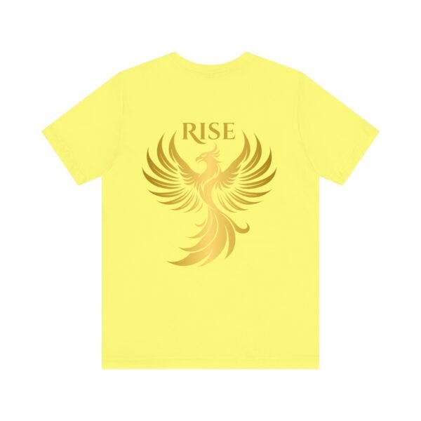 Phoenix Rise Unisex Jersey Short Sleeve T-Shirt – Gold Phoenix Graphic Tee - Image 19