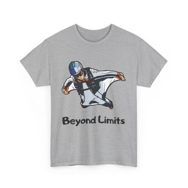 Beyond Limits Unisex Heavy Cotton Tee – Extreme Sports & Adventure T-Shirt - Image 9