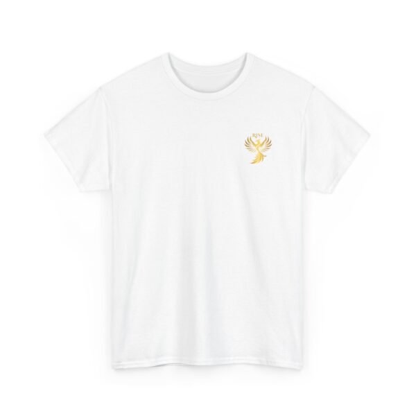 Phoenix Rise Unisex Heavy Cotton T-Shirt – Gold Phoenix Graphic Tee - Image 8