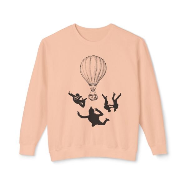 Extreme Sports Skydiving Sweatshirt – Unisex Lightweight Crewneck | Adventure-Inspired - Image 7