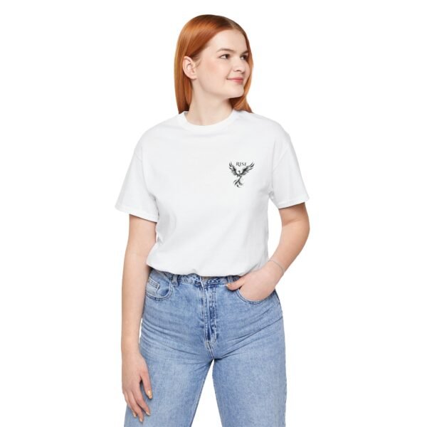 Phoenix Rise Unisex Jersey Short Sleeve T-Shirt –  Stylish Graphic Tee - Image 4