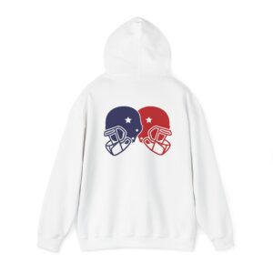 Unisex Dual Helmet Hoodie – Bold Helmet Design & Warm Comfort