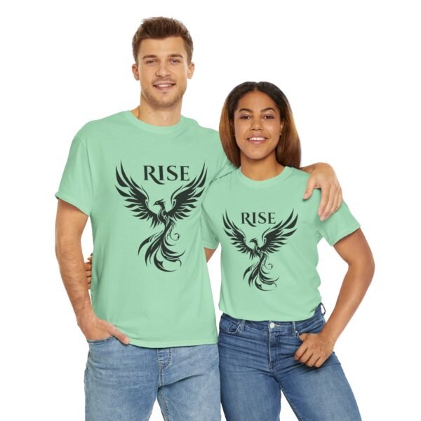 Phoenix Rise  Unisex Heavy Cotton Tee  – Bold & Inspirational Graphic Tee - Image 29