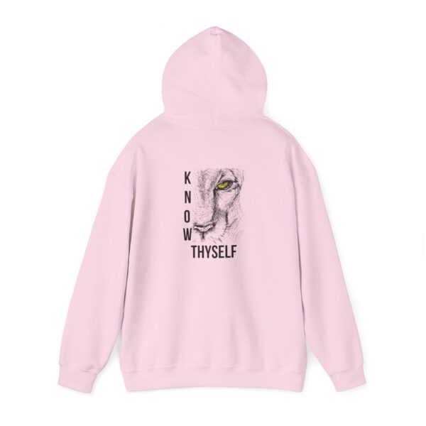 "Know Thyself" Lion Graphic Hoodie – Unisex Heavy Blend Sweatshirt, Cotton-Polyester, Cozy & Durabl - Image 39