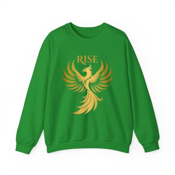 Phoenix Rise Unisex Heavy Blend™ Crewneck Sweatshirt – Gold Phoenix Graphic - Image 25