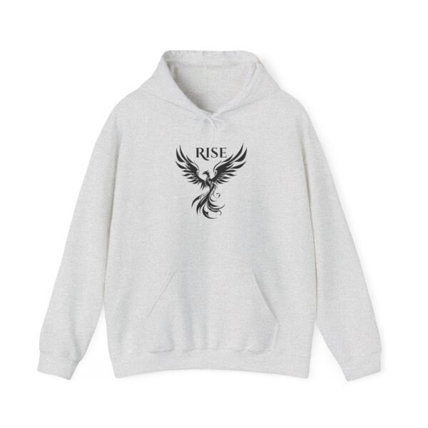 Phoenix 'Rise' Heavy Blend Hooded Sweatshirt - Unisex Motivational Hoodie with Phoenix Graphic - Image 7