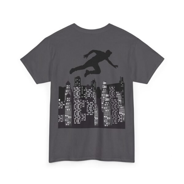 Parkour Unisex Heavy Cotton Tee – Extreme Sports & Urban Freerunning Graphic T-shirt - Image 33