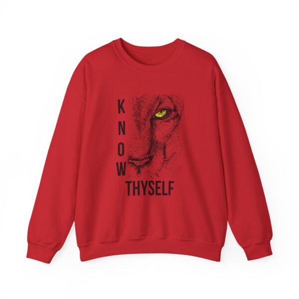 Know Thyself Unisex Heavy Blend Crewneck Sweatshirt – Bold Lion Graphic - Image 43