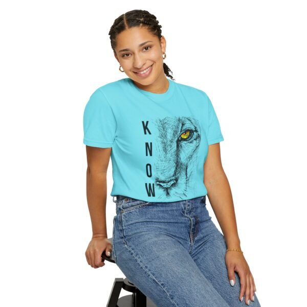 "Know Thyself" Lion Graphic T-Shirt – Comfort Colors 1717, 100% Cotton, Garment-Dyed, Relaxed Fit - Image 27