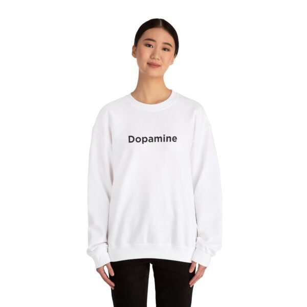 Black 'Dopamine' Unisex Heavy Blend™ Crewneck Sweatshirt | Soft & Stylish | Free Shipping on All Orders - Image 5