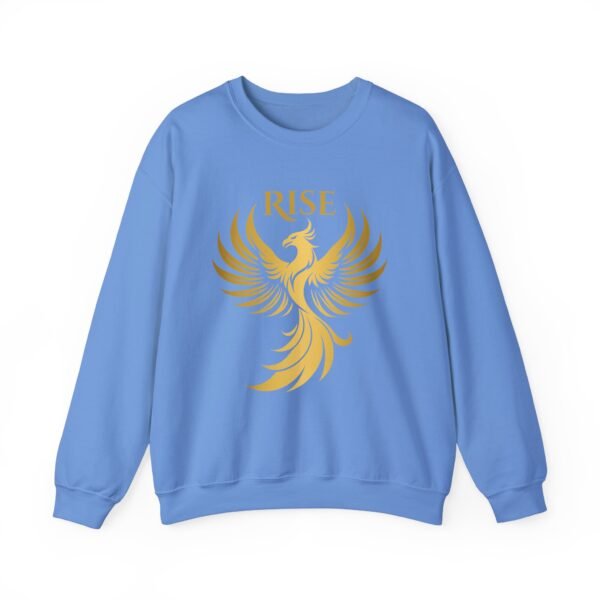 Phoenix Rise Unisex Heavy Blend™ Crewneck Sweatshirt – Gold Phoenix Graphic - Image 29