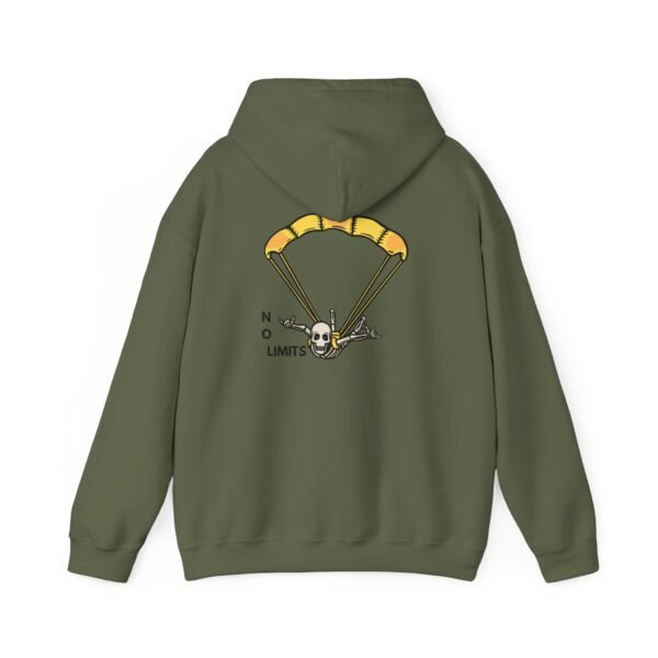 Unisex Heavy Blend™ Hooded Sweatshirt with Skydiver Graphic Back Print – Extreme Sports & Adrenaline Style - Image 33