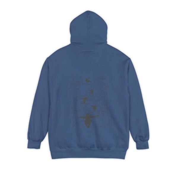 Unisex Garment-Dyed Hoodie with Parkour Graphic Back Print – Extreme Sports & Urban Adventure Style - Image 23