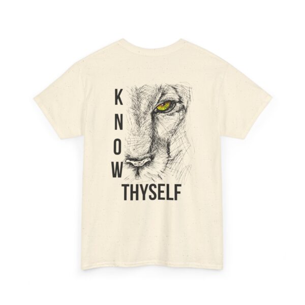 "Know Thyself" Lion Graphic T-Shirt – Unisex Heavy Cotton Tee - Image 21