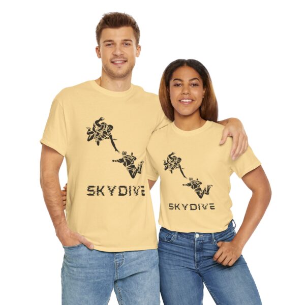 Skydive Unisex Heavy Cotton Tee – Bold Graphic Print & Durable Comfort - Image 7
