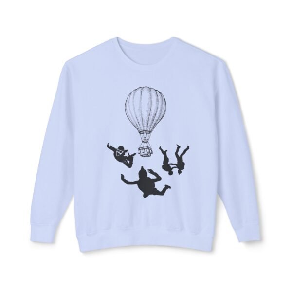 Extreme Sports Skydiving Sweatshirt – Unisex Lightweight Crewneck | Adventure-Inspired - Image 21